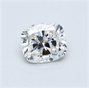 Diamante Natural 0.50 quilates, Del cojín , Color E, claridad SI1 y certificado GIA