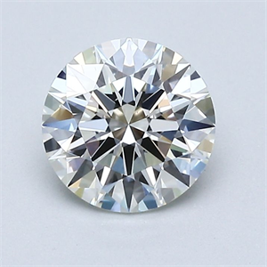 Picture of Natural Diamond 1.07 Carats, Round with Excellent Cut, I Color, VVS1 Clarity and Certified by GIA