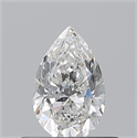 Natural Diamond 0.50 Carats, Pear with  Cut, G Color, VS2 Clarity and Certified by GIA