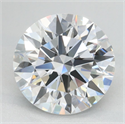 Lab Grown Diamond 2.35 Carats, Round with Excellent Cut, D Color, VVS1 Clarity and Certified by GIA