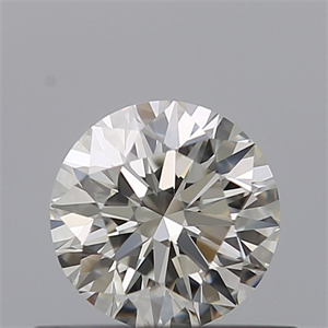 Foto Diamante Natural 0.51 quilates, Redondo , Color J, claridad IF y certificado GIA de