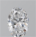 Natural Diamond 0.70 Carats, Oval with  Cut, D Color, VVS2 Clarity and Certified by GIA