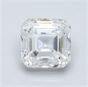 Natural Diamond 1.21 Carats, Asscher with  Cut, F Color, VS1 Clarity and Certified by GIA