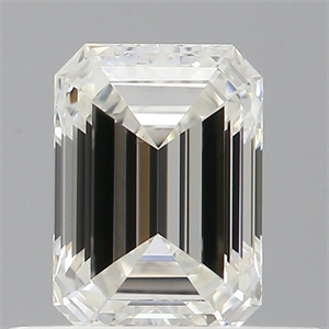 Picture of Natural Diamond 0.50 Carats, Emerald with  Cut, I Color, VS1 Clarity and Certified by GIA