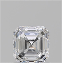 Diamante Natural 1.01 quilates, Asscher , Color E, claridad SI2 y certificado GIA