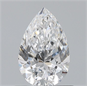 Natural Diamond 0.70 Carats, Pear with  Cut, D Color, VVS2 Clarity and Certified by GIA