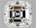 Diamante Natural 1.73 quilates, Asscher , Color I, claridad VVS1 y certificado GIA