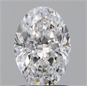 Natural Diamond 1.03 Carats, Oval with  Cut, D Color, VVS1 Clarity and Certified by GIA
