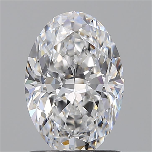 Picture of Natural Diamond 1.03 Carats, Oval with  Cut, D Color, VVS1 Clarity and Certified by GIA
