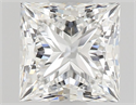 Natural Diamond 0.50 Carats, Princess with  Cut, G Color, VVS1 Clarity and Certified by GIA