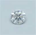 Natural Diamond 0.40 Carats, Round with Very Good Cut, G Color, SI2 Clarity and Certified by GIA