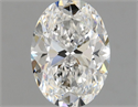 Natural Diamond 0.90 Carats, Oval with  Cut, E Color, VS2 Clarity and Certified by GIA