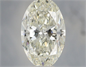 Natural Diamond 0.91 Carats, Oval with  Cut, K Color, VVS2 Clarity and Certified by GIA