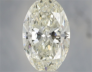Picture of Natural Diamond 0.91 Carats, Oval with  Cut, K Color, VVS2 Clarity and Certified by GIA