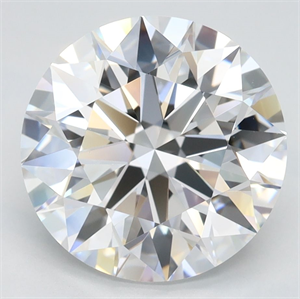 Picture of Lab Grown Diamond 3.49 Carats, Round with Excellent Cut, D Color, VVS1 Clarity and Certified by GIA