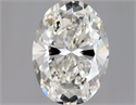 Natural Diamond 0.70 Carats, Oval with  Cut, H Color, VS1 Clarity and Certified by GIA