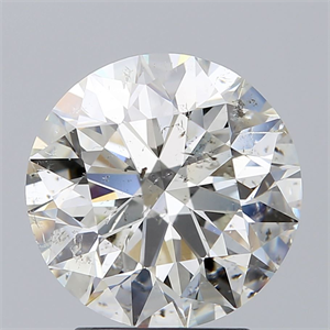 Picture of Natural Diamond 3.01 Carats, Round with Excellent Cut, J Color, SI2 Clarity and Certified by GIA