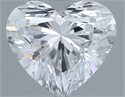 Natural Diamond 0.43 Carats, Heart with  Cut, D Color, VS1 Clarity and Certified by GIA