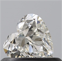 Natural Diamond 0.40 Carats, Heart with  Cut, J Color, VVS1 Clarity and Certified by GIA
