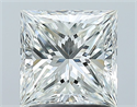 Diamante Natural 1.61 quilates, Princesa , Color I, claridad VVS2 y certificado GIA
