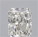 Natural Diamond 0.70 Carats, Radiant with  Cut, G Color, IF Clarity and Certified by GIA