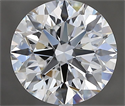 Natural Diamond 2.70 Carats, Round with Excellent Cut, F Color, VS2 Clarity and Certified by GIA