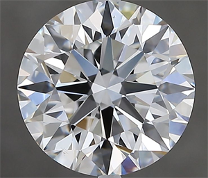 Picture of Natural Diamond 2.70 Carats, Round with Excellent Cut, F Color, VS2 Clarity and Certified by GIA