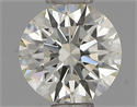 Natural Diamond 0.50 Carats, Round with Excellent Cut, J Color, VVS2 Clarity and Certified by IGI