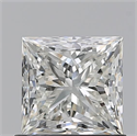 Natural Diamond 0.97 Carats, Princess with  Cut, I Color, SI1 Clarity and Certified by GIA