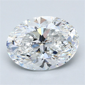 Picture of Natural Diamond 3.02 Carats, Oval with  Cut, E Color, SI1 Clarity and Certified by GIA