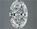 Natural Diamond 4.02 Carats, Oval with  Cut, H Color, VS2 Clarity and Certified by GIA