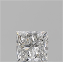 Natural Diamond 0.50 Carats, Princess with  Cut, F Color, VS1 Clarity and Certified by GIA