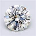 Diamante Natural 1.90 quilates, Redondo , Color J, claridad IF y certificado GIA