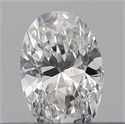 Natural Diamond 0.18 Carats, Oval with  Cut, E Color, SI2 Clarity and Certified by GIA