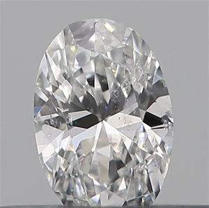 Picture of Natural Diamond 0.18 Carats, Oval with  Cut, E Color, SI2 Clarity and Certified by GIA