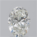 Natural Diamond 1.50 Carats, Oval with  Cut, I Color, SI1 Clarity and Certified by GIA