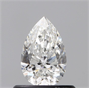 Natural Diamond 0.51 Carats, Pear with  Cut, F Color, VS2 Clarity and Certified by GIA