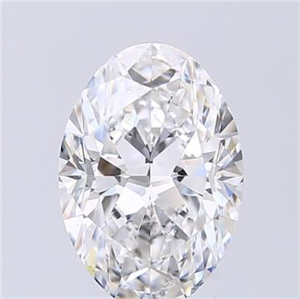 Foto Diamante Natural 2.80 quilates, Ovalado , Color E, claridad SI1 y certificado GIA de