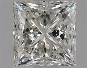 Picture of Natural Diamond 0.91 Carats, Princess with  Cut, J Color, SI1 Clarity and Certified by GIA