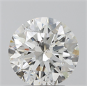 Natural Diamond 2.51 Carats, Round with Excellent Cut, I Color, SI2 Clarity and Certified by GIA
