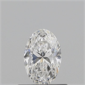 Natural Diamond 0.50 Carats, Oval with  Cut, E Color, VVS2 Clarity and Certified by GIA