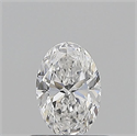 Natural Diamond 0.52 Carats, Oval with  Cut, E Color, SI1 Clarity and Certified by GIA