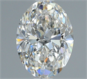 Natural Diamond 1.01 Carats, Oval with  Cut, H Color, VS1 Clarity and Certified by GIA