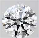 Lab Grown Diamond 2.83 Carats, Round with Ideal Cut, D Color, VS1 Clarity and Certified by IGI