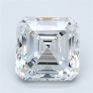 Foto Diamante Natural 1.90 quilates, Asscher , Color E, claridad VS1 y certificado GIA de