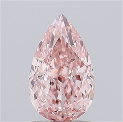 Picture of Lab Grown Diamond 1.70 Carats, Pear with  Cut, Fancy Vivid Pink Color, VS1 Clarity and Certified by IGI