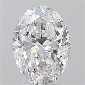 Picture of Natural Diamond 2.01 Carats, Oval with  Cut, D Color, SI2 Clarity and Certified by GIA