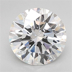 Picture of Lab Grown Diamond 3.09 Carats, Round with Ideal Cut, D Color, IF Clarity and Certified by IGI