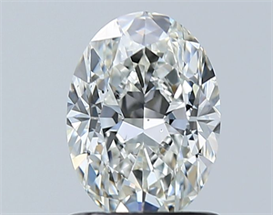 Foto Diamante Natural 1.02 quilates, Ovalado , Color G, claridad SI1 y certificado GIA de