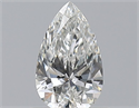 Natural Diamond 0.55 Carats, Pear with  Cut, I Color, SI1 Clarity and Certified by GIA